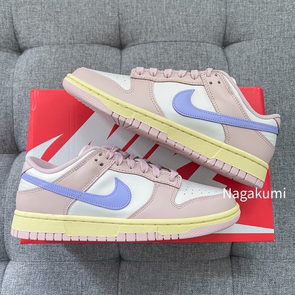 🐰 Nike dunk low white pastel pink shoes (cherry blossom) - Picture 3 of 4